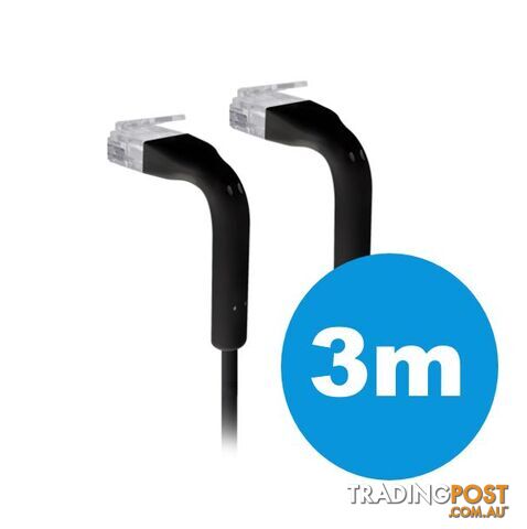 Ubiquiti UniFi Patch Lead 3m Black UC-PATCH-3M-RJ45-BK - Ubiquiti -...
