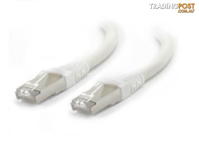 Alogic C6A-0.3-White-SH 0.3m White 10GbE Shielded CAT6A LSZH  Network Cable - Alogic - 9350784010940 - C6A-0.3-White-SH