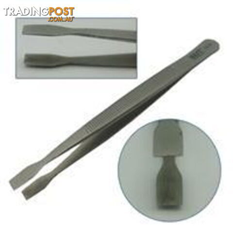 Small Part Handling Tweezers with Flat Tip BEST-12.XF - Generic - BEST-12.XF