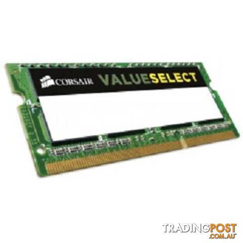 Corsair CMSO4GX3M1C1600C11 Value Select 4GB DDR3 -1600 SODIMM Notebook RAM - Corsair - 843591044950 - CMSO4GX3M1C1600C11