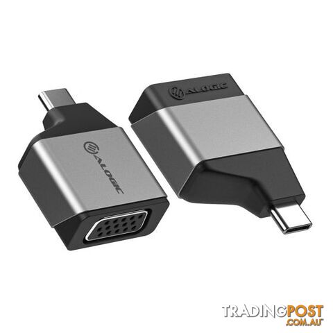 Alogic ULCVGMN-SGR Ultra MINI USB-C (Male) to VGA (Female) Adapter - Alogic - 9350784021335 - ULCVGMN-SGR