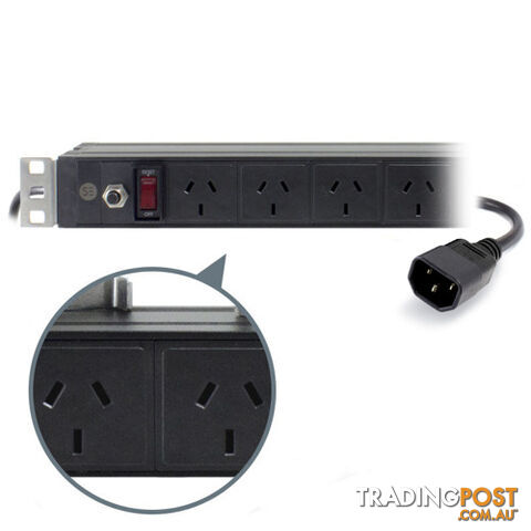 Serveredge SEDG-8P-GPO-C14 Basic 2m 8 Port PDU (8) 3 Pin AUS GPO Output (1) IEC...
