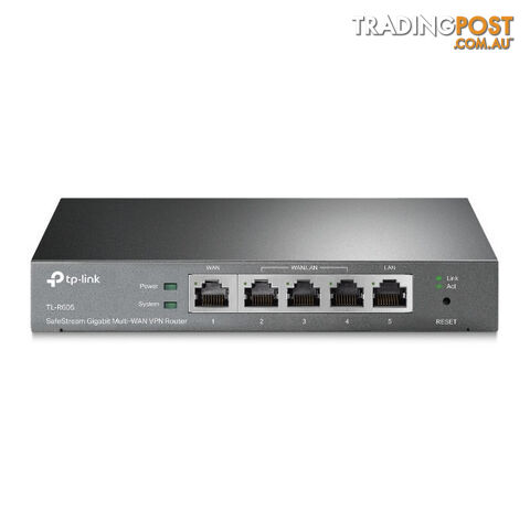 TP-Link TL-ER605 SafeStream Gigabit Multi-WAN VPN Router - TP-Link - 6935364089597 - TL-ER605