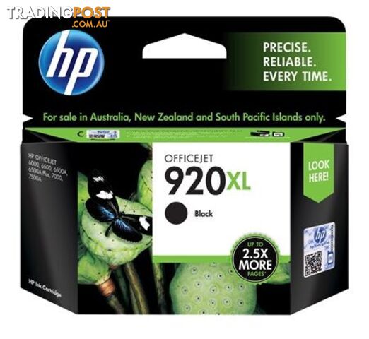HP CD975AA 920XL BLACK INK CARTRIDGE-OFFICEJET 6500 - HP - 886111799725 - CD975AA