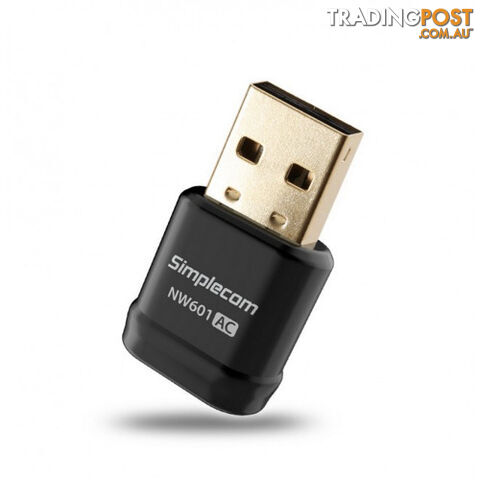 Simplecom NW601 AC600 Mini Wifi Dual Band Wireless USB Adapter - Simplecom - 9350414000969 - NW601