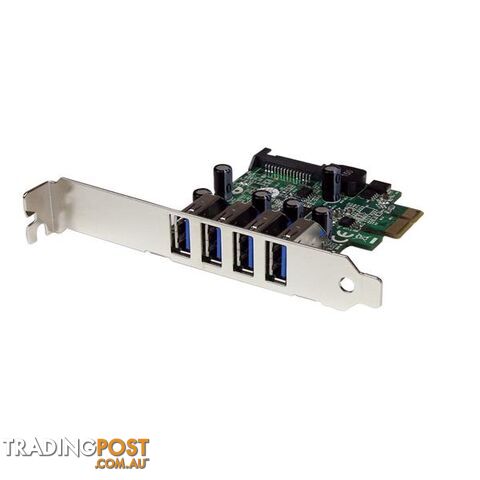 StarTech PEXUSB3S4V 4 Port PCI Express PCIe USB 3.0 Card - StarTech - 065030848961 - PEXUSB3S4V