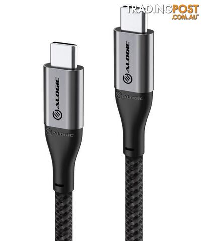 Alogic ULCC203-SGR Super Ultra USB 2.0 USB-C to USB-C Cable 3m 5A 480Mbps Space...