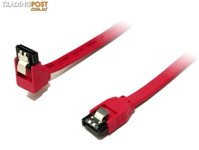25cm 180 degree to 90degree SATA 3 cable SS3-25 (support 6GD transfer) - Alogic - 9319866071200 - SS3-25