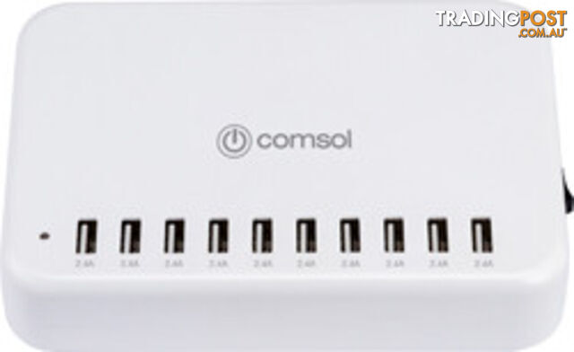 Comsol MCS10120 10 Port USB Charging Station 120W Total Power - Comsol - 9332902016911 - MCS10120