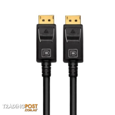 Cruxtec DP14-03-BK DisplayPort 1.4 8K Cable PVC 3m - Cruxtec - 0787303421496 -...