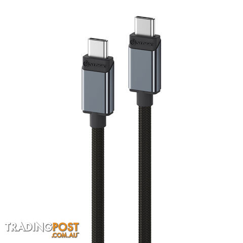 Alogic SULCC2G202-SGR Super Ultra Xm 2m USB-C to USB-C Cable Male to Male USB 2.0 480Mbps Space Grey - Alogic - 9350784023650 - SULCC2G202-SGR