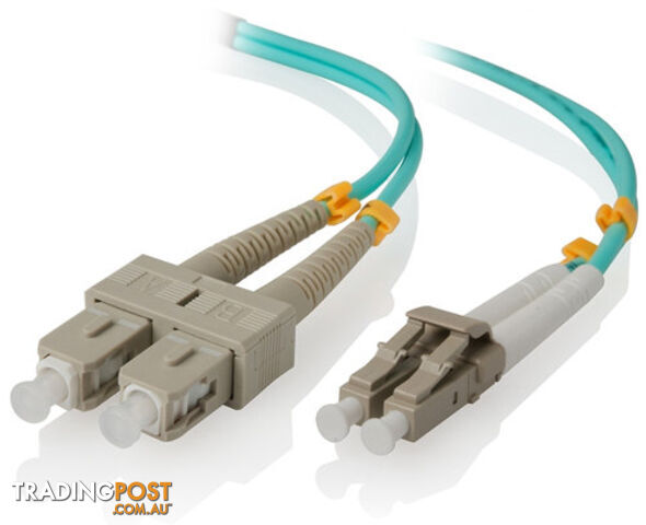 Alogic LCSC-02-OM4 2m LC-SC 40G/100G Multi Mode Duplex LSZH Fibre Cable 50/125...