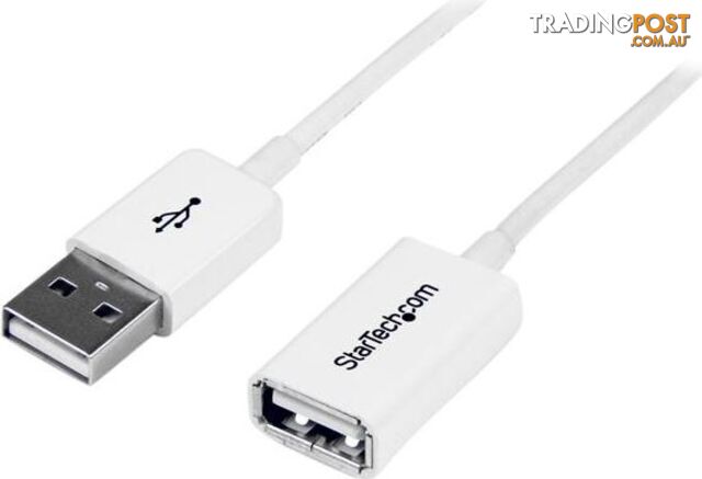 StarTech USBEXTPAA2MW 2m White USB 2.0 Extension Cable - M/F - StarTech - 065030851220 - USBEXTPAA2MW