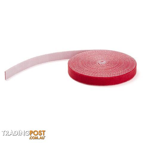 Startech HKLP25RD Cable Hook and Loop 7.6 m Red - StarTech - 065030861212 -...