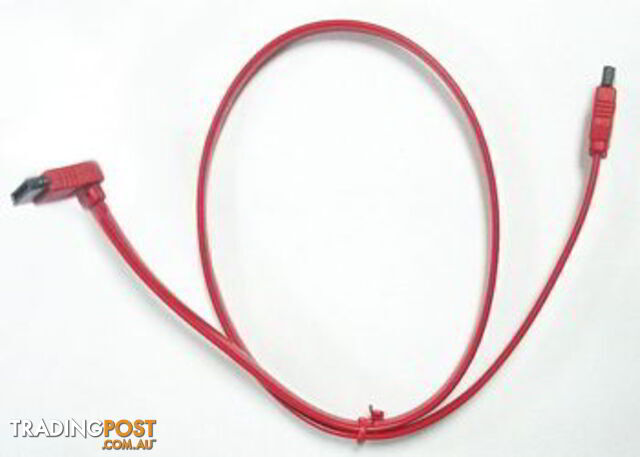 8ware SATA Cable - Left-Angled / Up Connector - 45cm Red FC-5033U - 8ware - 9341756005613 - FC-5033U