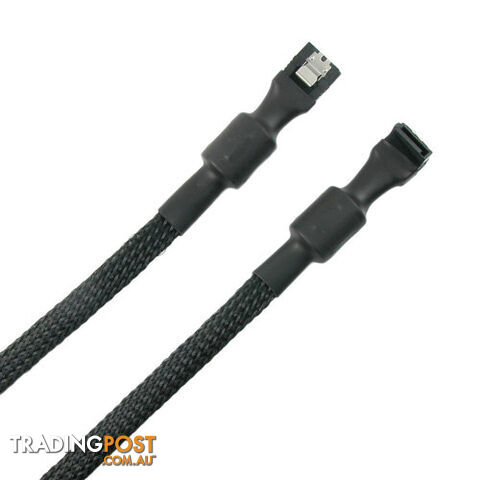 Simplecom CA110L Premium SATA 3 HDD SSD Data Cable Sleeved with Ferrite Bead...