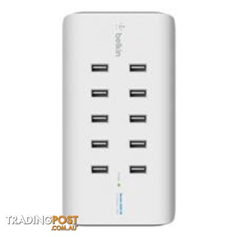 BELKIN B2B139AU 10 PORT USB CHARGER, USB-A(10), 2.4A, 1 YR WITH $5000 CEW - Belkin - 745883748211 - B2B139AU