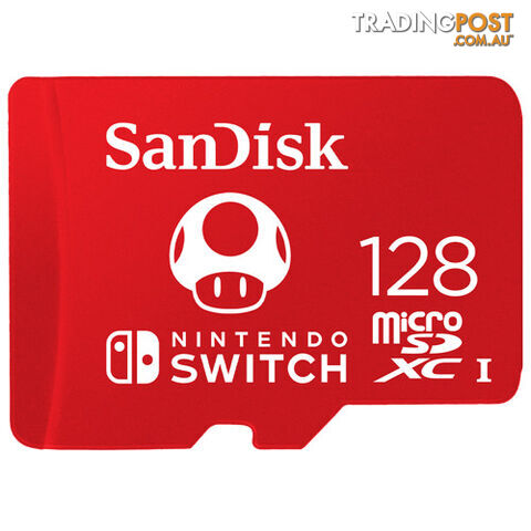 SanDisk SDSQXAO-128G-GNCZN 128GB MicroSDXC UHS-I Card for Nintendo - Sandisk - 619659171520 - SDSQXAO-128G-GNCZN