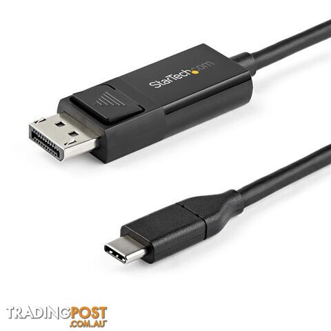 Startech CDP2DP2MBD 2m USB-C to DisplayPort 1.2 Cable - Bi-Directional - StarTech - 065030886802 - CDP2DP2MBD