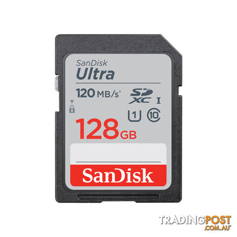 SanDisk SDSDUN4-128G-GN6IN 128GB Ultra SDHC SDXC UHS-I Memory Card - Sandisk - 619659182960 - SDSDUN4-128G-GN6IN