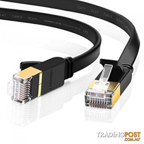 Edimax EA3-020SFA 2m Black Shielded CAT7 FLAT Network Cable - Edimax -...