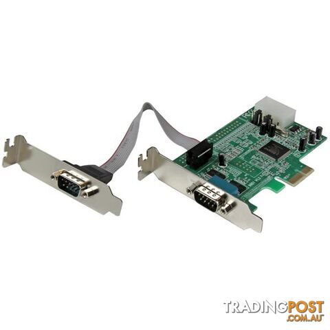 StarTech PEX2S553LP 2 Port PCI Express Serial Card LP - StarTech - 065030841757...