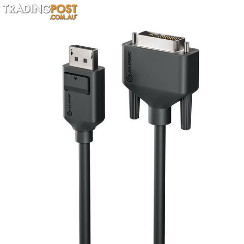 ALOGIC EL2DPDVI-02 Elements DisplayPort Cable to DVI - Male to Male - 2m - Alogic - 9350784022592 - EL2DPDVI-02