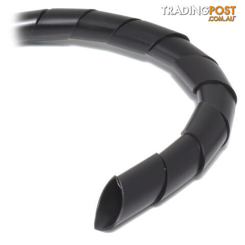 Alogic SCW2010BLK Ty-It 10m Spiral Cable Wrap for Cable Management - 20mm/Black - Alogic - 9350784000323 - SCW2010BLK