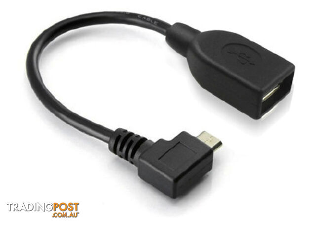 Alogic USB2-MCAB-RTADP Right Angle 30cm Micro USB Male to USB Type A Female -...