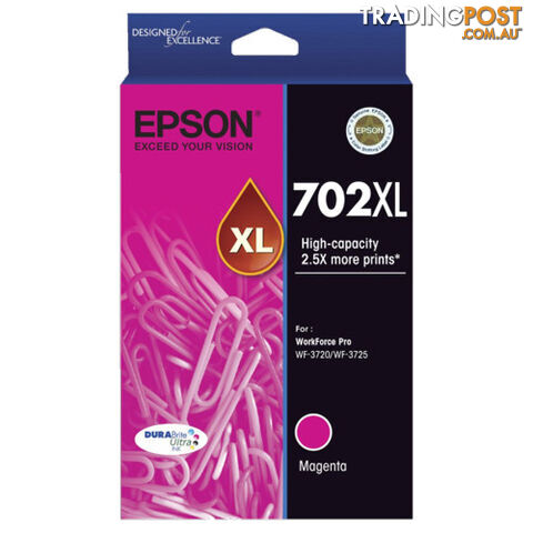 Epson C13T345392 702 Maganta XL Ink Cartridge - Epson - 9314020623974 - C13T345392