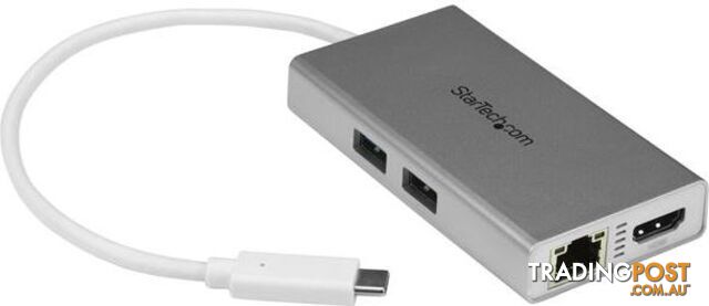 StarTech DKT30CHPDW USB C Multiport Adapter - PD - Silver - StarTech - 065030871037 - DKT30CHPDW