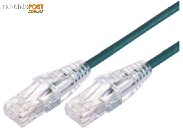 Comsol UTP-.5-C6A-UT-GRN 0.5m RJ45 Cat 6A Ultra Thin Patch Cable - Green -...