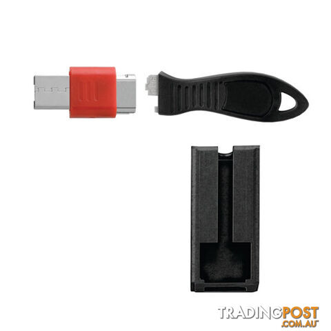 Kensington K67915WW USB Port Lock With Cable Guard - Square - Kensington -...