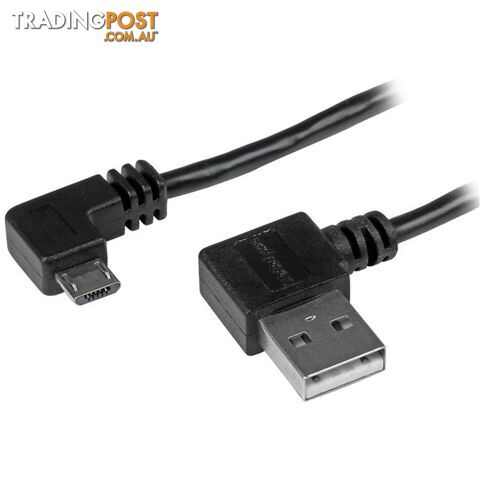 StarTech USB2AUB2RA2M 2m 6 ft Right Angle Micro-USB Cable - StarTech - 065030862424 - USB2AUB2RA2M