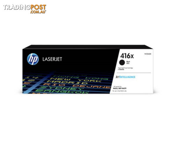 HP W2040X 416X Black Laserjet Toner Cartridge 7500 Pages - HP - 192018046467 - W2040X