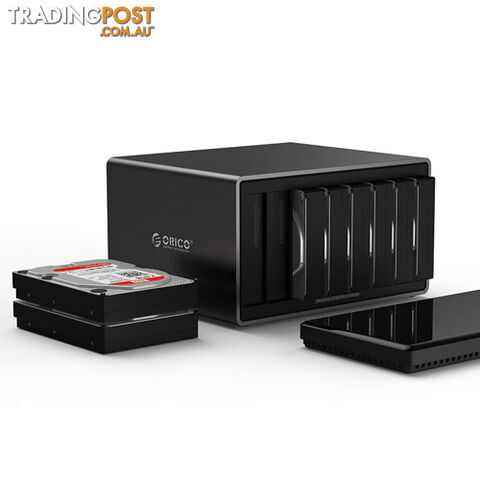 Orico NS800U3-BK 8 Bay USB 3.0 Hard Drive Enclosure - Orico - 6922015234932 - NS800U3-BK