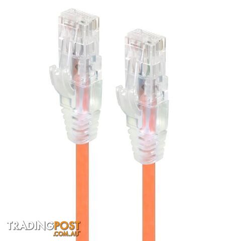 Alogic C6S-05ORN 5m Orange Ultra Slim Cat6 Network Cable UTP 28AWG - Alogic - 9350784011510 - C6S-05ORN