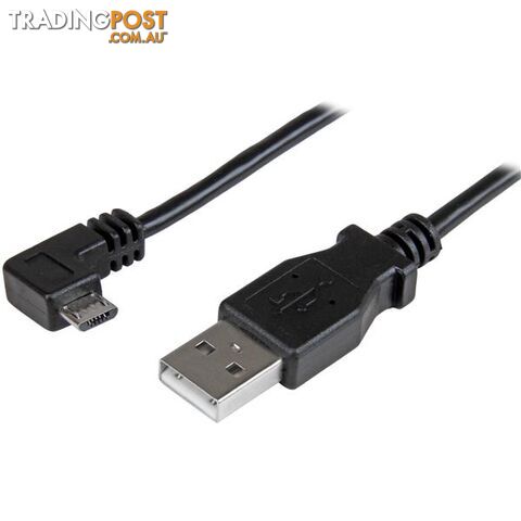 StarTech USBAUB2MRA 6ft Angled Micro-USB Charge & Sync Cable - StarTech - 065030863155 - USBAUB2MRA