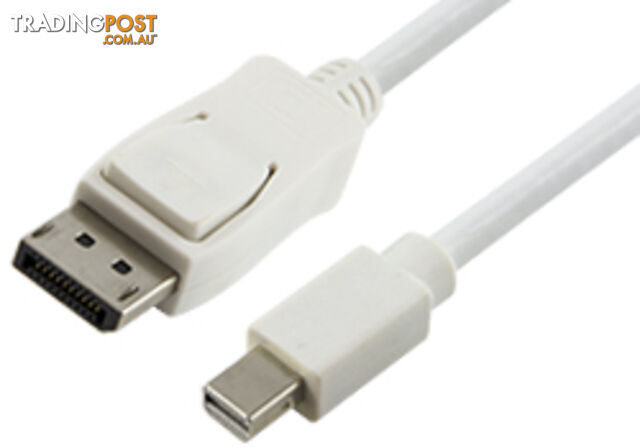 Comsol MD-DP-020 2M Mini DisplayPort Male to DisplayPort Male Cable - Comsol -...