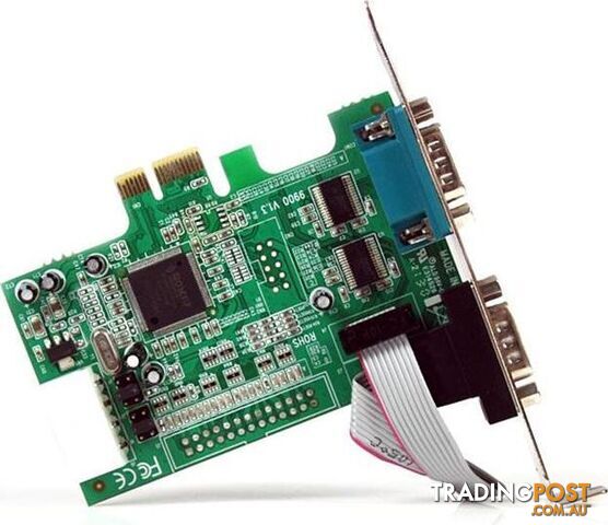 StarTech PEX2S553 2 Port PCIe Serial Adapter Card w/ 16550 - StarTech -...