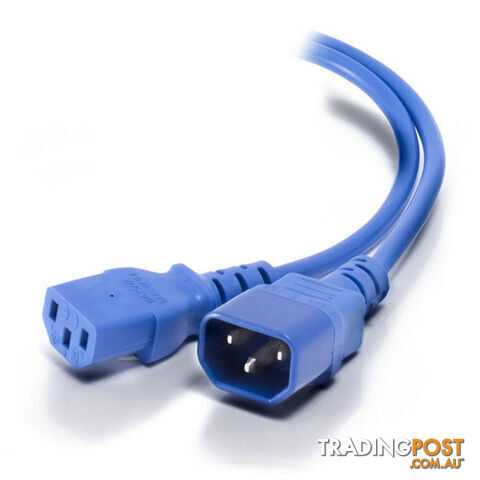 Alogic MF-C13C14-1.5-BLU 1.5m IEC C13 to IEC C14 Computer Power Extension Cord...