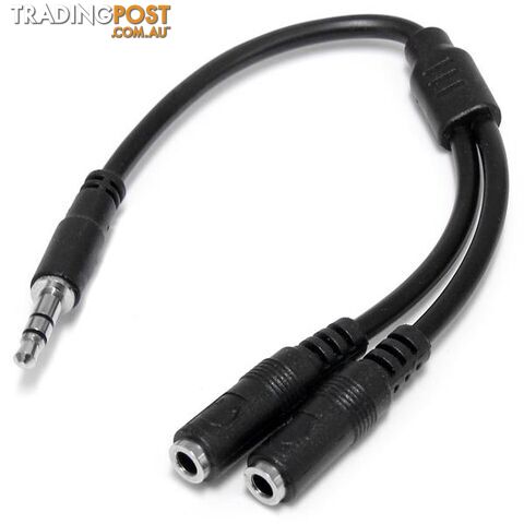 StarTech MUY1MFFS Slim Stereo Y Cable 3.5 to 2x 3.5mm - StarTech - 065030847018...