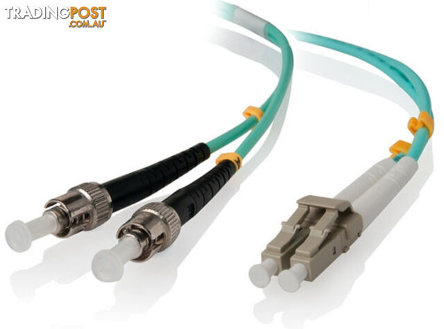 Alogic LCST-01-OM3 1m LC-ST 10GbE Multi Mode Duplex LSZH Fibre Cable 50/125 OM3...