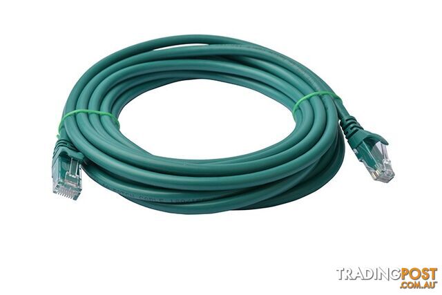 8ware PL6A-7GRN Cat 6a UTP Ethernet Cable, Snagless - 7m Green - 8ware - 9341756016848 - PL6A-7GRN