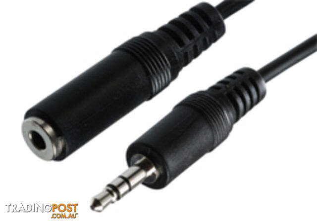 Comsol 35-MF-02 2M 3.5mm Stereo Male to 3.5mm Stereo Female Ext. Cable - Comsol...