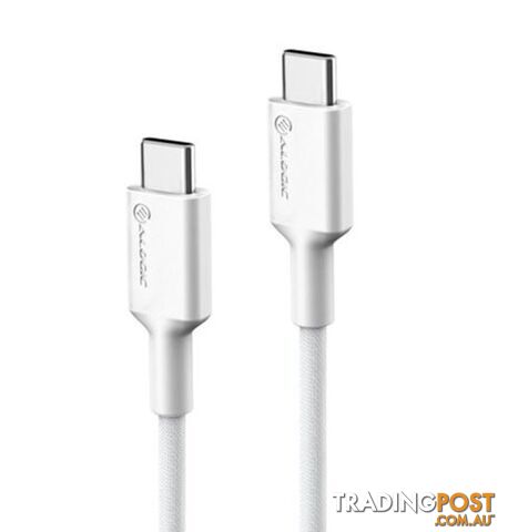 Alogic ELPCC201-WH Elements PRO USB-C to USB-C cable - Male to Male - 1m White - Alogic - 9350784019509 - ELPCC201-WH