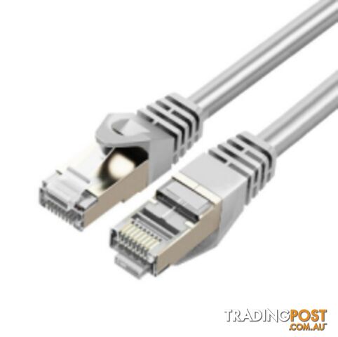 Cruxtec RS7-100-WH CAT7 10GbE SF/FTP Triple Shielding Ethernet Cable Ivory 10m -...