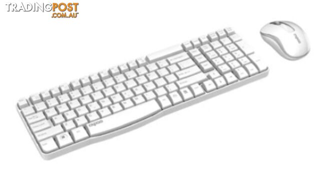 Rapoo X1800S-White X1800S Wireless Keyboard and Mouse Combo 1000DPI White - Rapoo - 6940056169037 - X1800S-White