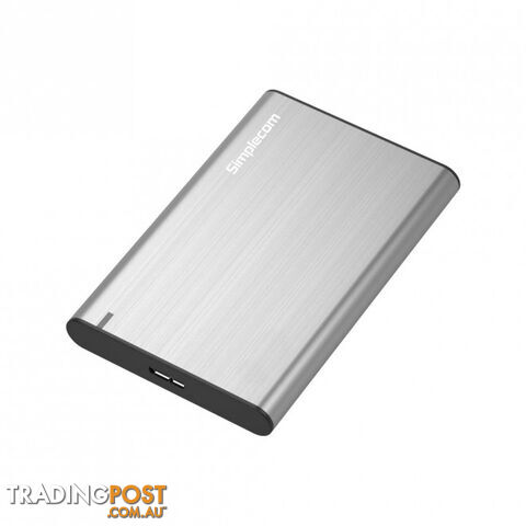 Simplecom SE211-SILVER Aluminium Slim 2.5'' SATA to USB 3.0 HDD Enclosure Silver - Simplecom - 9350414001836 - SE211-SILVER