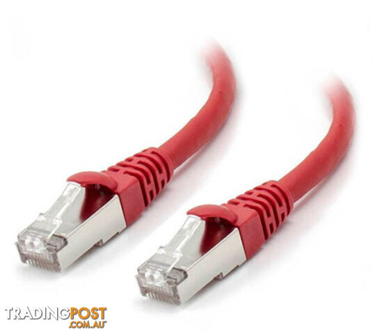 Alogic C6A-01-Red-SH 1m Red 10GbE Shielded CAT6A LSZH Network Cable - Alogic -...
